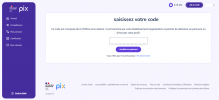 Page pour rentrer le code d'un parcours, ou pour rentrer le code (...)